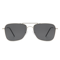 Whirl - Geometric Square Brow-Bar Fashion Sunglasses