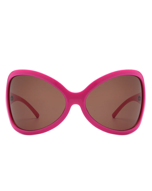 Luna - Oversized Triangle Butterfly Shape Women's Sunglasses