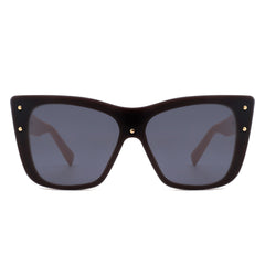 Windborn - Women Retro Square Tinted Cat Eye Fashion Sunglasses