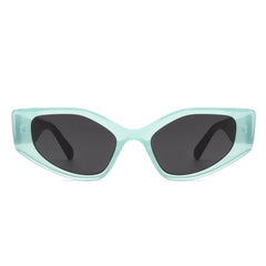 Sparkle - Geometric Rectangle Retro Cat Eye Women's Fashion Sunglasses