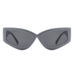 Elira - Geometric Rectangle Chunky Tinted Square Sunglasses