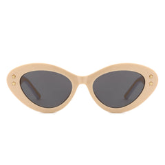 Elandor - Cat Eye Oval Star Designed Sunglasses