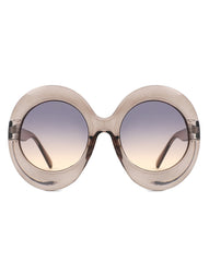 Quest - Oversized Oval Round Women's Fashion Sunglasses