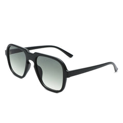 Nightime - Retro Aviator Style Tinted Square Sunglasses