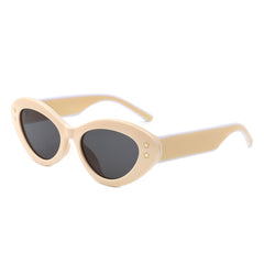 Elandor - Cat Eye Oval Star Designed Sunglasses