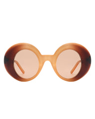 Yoke - Retro Chic Fashion Oversized Round Women's Sunglasses