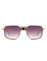 Fusion - Retro Oversized Square Geometric Fashion Sunglasses