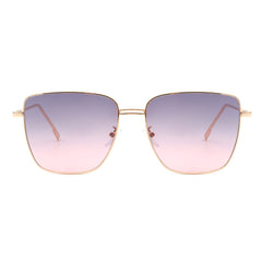 Eskuitan | Women Square Metal Oversize Fashion Sunglasses