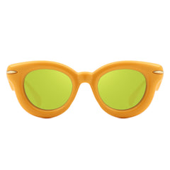 Glide - Round Thick Frame Retro Circle Sunglass