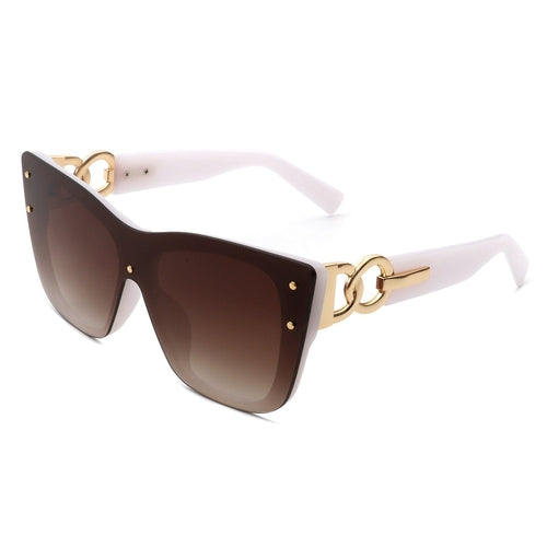 Windborn - Women Retro Square Tinted Cat Eye Fashion Sunglasses