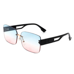 Dreamsea - Rectangle Classic Rimless Square Retro Tinted Fashion