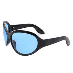 Quinlan - Oversized Round Wraparound Women's Sunglasses