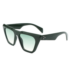 Lyra - Retro Cat Eye Flat Top Square Fashion Sunglasses