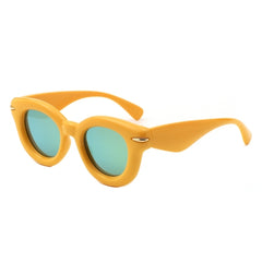 Glide - Round Thick Frame Retro Circle Sunglass