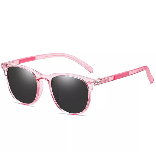 Pink with Black Lens Rainbow Sunglasses