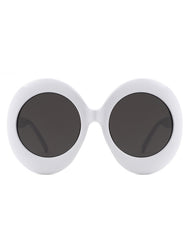 Quest - Oversized Oval Round Women's Fashion Sunglasses