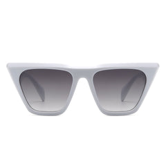 Lyra - Retro Cat Eye Flat Top Square Fashion Sunglasses