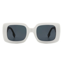 Jadestone - Square Retro Flat Top Fashion Sunglasses