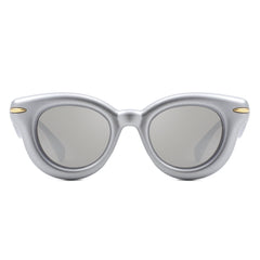 Glide - Round Thick Frame Retro Circle Sunglass