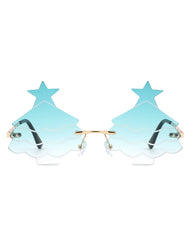 Nyxara - Novelty Christmas Tree Tinted Sunglasses