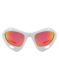 Nimbus - Chunky Geometric Wrap Around Square Sport Sunglasses