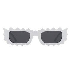 Zenn - Rectangle Modern Spike Irregular Wavy Square Sunglass