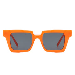 Xeno - Flat Top Geometric Fashion Square Sunglasses