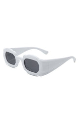 Uplift - Geometric Irregular Thick Frame Square Fashion Sunglasses