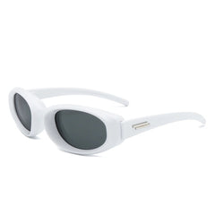 Nudge - Rectangle Retro Chic Oval Fashion Sunglasses