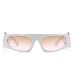 Starisle - Rectangle Chic Oval Lens Slim Fashion Sunglasses