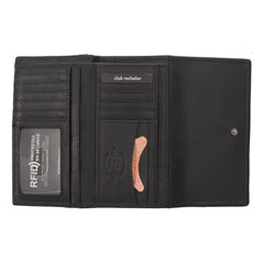 Ladies Medium Full Leather Clutch Wallet