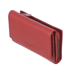 Ladies Medium Full Leather Clutch Wallet