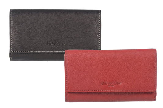 Ladies Medium Full Leather Clutch Wallet