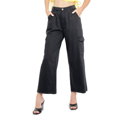 High Waist Cargo Pocket Pants