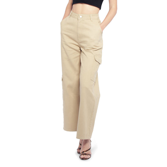 High Waist Cargo Pocket Pants