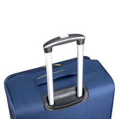 3 Piece Set Soft Side Luggage with Contrast Handles