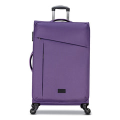 3 Piece Set Soft Side Luggage with Contrast Handles