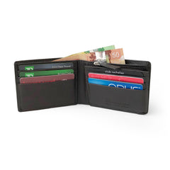 Men's Slim Wallet With Zippered Pocket