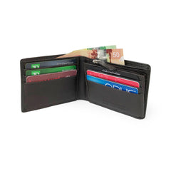 Men's Slim Wallet With Zippered Pocket