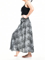 Bohotusk Black Orbit Long Skirt With Coconut Buckle (& Strapless