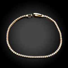 8.00 CTTW Certified Gemstone Tennis Bracelet in 18K Gold Plating - 15