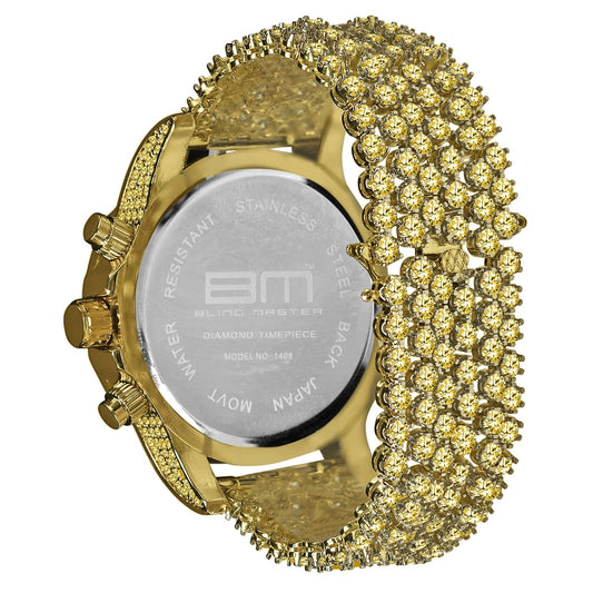 BURNISH CZ ICED OUT WATCH | 5110294