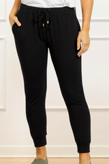 Angie Chic Quality Sweatpants Drawstring Black