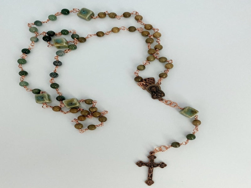 Rosary | Copper Wrapped Agate