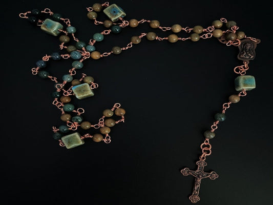 Rosary | Copper Wrapped Agate