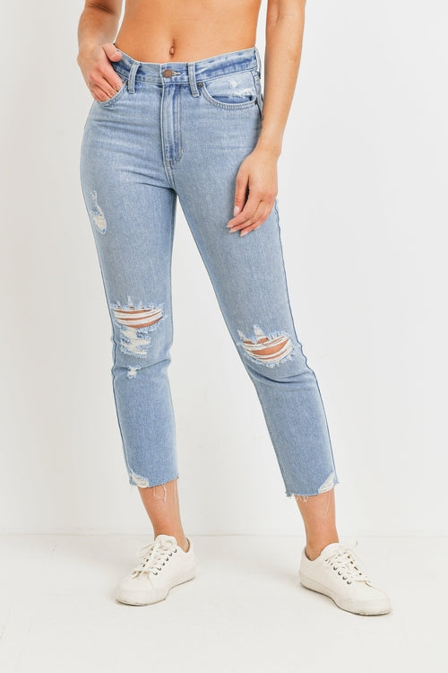 JBD HIGH WAISTED STRAIGHT LEG JEAN