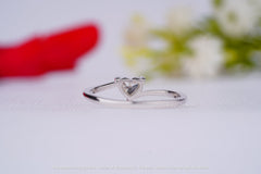 Heart Brilliant Cut Lab Grown Diamond Ring