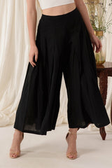 THE MIDNIGHT BLACK FLARED PANTS