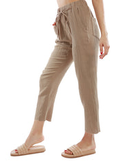 Drawstring Narrow Bottom Summer Pants