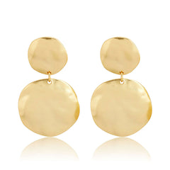 Double disc earrings